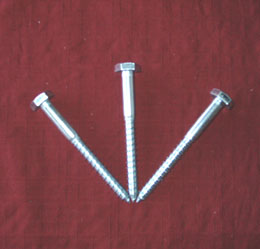 ユニクロメッキコーチスクリュー　φ9mm×75mm(送料別途)